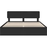 vidaXL Okvir za krevet Crna 200 x 200 cm Inženjersko Drvo | shoptok.hr