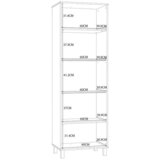 Hom`in vitrina, barve hrasta, peščene barve | Shoptok.si