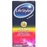 LIFESTYLES Rebrasti kondomi, 12 kos Cene