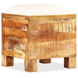  Klupa za pohranu od masivnog obnovljenog drva 40 x 40 x 45 cm | shoptok.hr