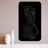 Wallity Zidna dekoracija Body, 68x1.5x66 cm, 1.2 mm, Crna | ePonuda.com