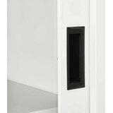 vidaXL omara z drsnimi vrati bela 90x40x90 cm jeklo | Shoptok.si