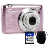 Agfaphoto Realishot DC8200 digitalni fotoaparat 18 MP sa optičkim zumom 8x, roze, sa karticom 16 GB i torbicom Cene