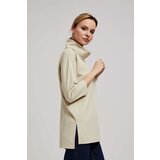 Marisse Sand Wide Turtleneck Sweatshirt Cene
