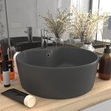 vidaXL Razkošen umivalnik mat temno siv 36x13 cm keramičen Cene