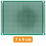 Rosfix dvostranska univerzalna plošča za izdelavo prototipov pcb 70 x 90 mm (zelena), (22016849) | Shoptok.si