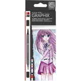 Marabu akvarelno fiber pero, GRAPHIX, MA KE MANGA, (21655293) Cene