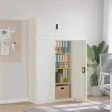vidaXL Arhivska omara bela 90x40x180 cm jeklo