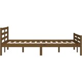  Posteljni okvir medeno rjav iz trdnega lesa 120x200 cm, (20646744) | Shoptok.si