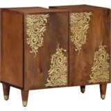 vidaXL Set kupaonskog namještaja od 5 komada Čvrsto drvo manga, Ormar za umivaonik 62x33x58 cm Čvrsto drvo manga, Ogledalo 50x70x3 cm Čvrsto drvo manga, Sideboard 38x33x160 cm Čvrsto drvo manga, Kupaonski ormar 38x33x58 cm Čvrsto drvo manga, Ormar za kupaonicu 38x33x48 cm Čvrsto drvo manga | shoptok.hr