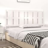  Uzglavlje za krevet bijelo 185 5x4x100 cm od masivne borovine | shoptok.hr