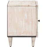  Noćni ormar Bijelo 40 x 33,5 x 46 cm Čvrsto drvo manga | Eponuda.com