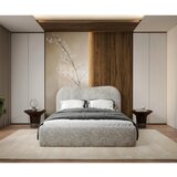 MID.YOU OBLAZINJENA POSTELJA 160 cm x 200 cm , les, tekstil, leseni material naravne barve | Shoptok.si