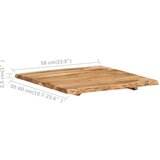 vidaXL Mizna plošča trden akacijev les 58x(50-60)x2,5 cm | Shoptok.si