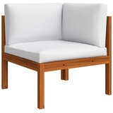  5-dijelna vrtna garnitura s krem jastucima masivno drvo bagrema | shoptok.hr