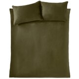 Catherine Lansfield Kaki zelena žametna podaljšana posteljnina za zakonsko posteljo 230x220 cm Kingsley – | Shoptok.si