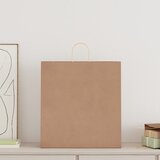  Papirnate vrećice 250 kom s ručkama smeđe 45x17x48 cm | shoptok.hr