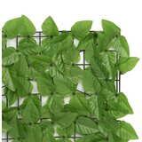 Balkonski zastor sa zelenim lišćem 400 x 100 cm | shoptok.hr