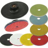  Set 7 diamantnih brusnih velcro diskov 100mm M14 za kotne brusilnike | Shoptok.si