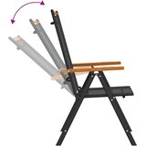  7-dijelni vrtni blagovaonski set crno-smeđi aluminijski | Eponuda.com