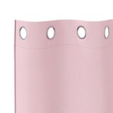 vidaXL Zavjese 2 pcs Bebe ružičasta 225 x 140 cm Poliester | shoptok.hr