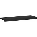  Jastučić za klupu Teksturirani baršun Crna Dubina 35 cm | shoptok.hr