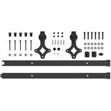 vidaXL Pribor za klizna vrata 152,5 cm čelični crni | shoptok.hr