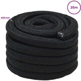  Višenamjensko pomoćno uže 40 mm 25 m Crna PP | shoptok.hr