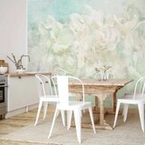  Foto tapeta - Blossoming among pastels - abstract with floral motif and patterns 250x175 | shoptok.hr
