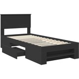  Krevetna konstrukcija Crna 80 x 200 cm Konstruirano drvo | shoptok.hr