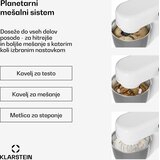 Klarstein Bella Evo kuhinjski robot | planetarni sustav miješanja | 3 nastavka za miksanje | 1500 W | 5 L | shoptok.hr