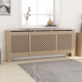 vidaXL Pokrov za radiator MDF 205 cm, (20769749) | Shoptok.si