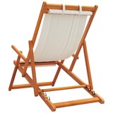  Sklopive stolice za plažu 2 kom krem od tkanine | shoptok.hr
