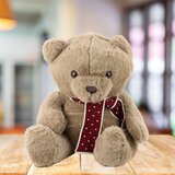 Plišana maskota igračka veliki medvjedić sa šalom svijetlosmeđa 45 cm | shoptok.hr