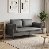 SOFA za dvije osobe 2-sjedalo Tamnosiva 188 x 81 x 89 cm Bar&amp;scaron;un Slike
