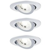 PAULMANN Set okruglih ugradbenih LED svjetiljki (6 W, Krom mat, 3 Kom., Topla bijela) Cijene