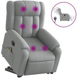 Maison Chic Električni masažni naslanjač - Relax naslanjač s funkcijo vstajanja svetlo siv, (22042510) Cene
