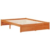  Krevet s okvirom i spremnikom s uzglavljem Vosak Smeđa - Vosak smeđa 140 x 190 cm | shoptok.hr