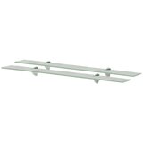 vidaXL Zidne police 2 kom staklene 90 x 20 cm 8 mm Cijene