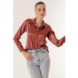 By Saygı Lightly Flowy Satin Shirt | shoptok.hr