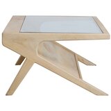 Light & Living Stolić za kavu sa staklenom pločom stola u svijetloj prirodnoj boji 70x112 cm Yuki – | shoptok.hr