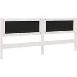  Tapecirani uzglavlje Bijelo 200 cm Čvrsto borovo drvo | shoptok.hr