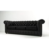 Ropez Crna baršunasta sofa 230 cm Cambridge - Cijene