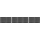 vidaXL Komplet ograjnih panelov WPC 1218x186 cm črn cene