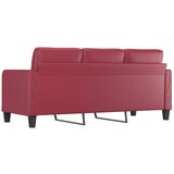  Trosjed crvena boja vina 180 cm od umjetne kože | shoptok.hr
