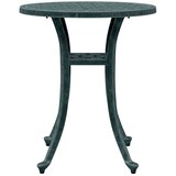  Vrtni stol zeleni Ø48x53 cm od lijevanog aluminija | shoptok.hr