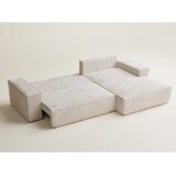Maison de Rêve Krem sklopiva/s prostorom za odlaganje kutna garnitura od šenila (s desnim kutom/s ležaljkom) Maze – | shoptok.hr