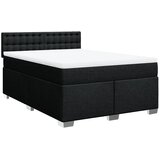  Krevet s oprugama i madracem crni 140x200 cm od tkanine | shoptok.hr