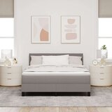  Krevet s kutijom s madracem smeđi 140x200 cm tkanina | shoptok.hr
