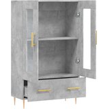  Visoka komoda boja betona 69,5 x 31 x 115 cm konstruirano drvo | shoptok.hr
